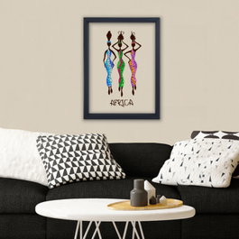 Wallity Cuadro Decorativo Enmarcado Multicolor 32 x 42 cm